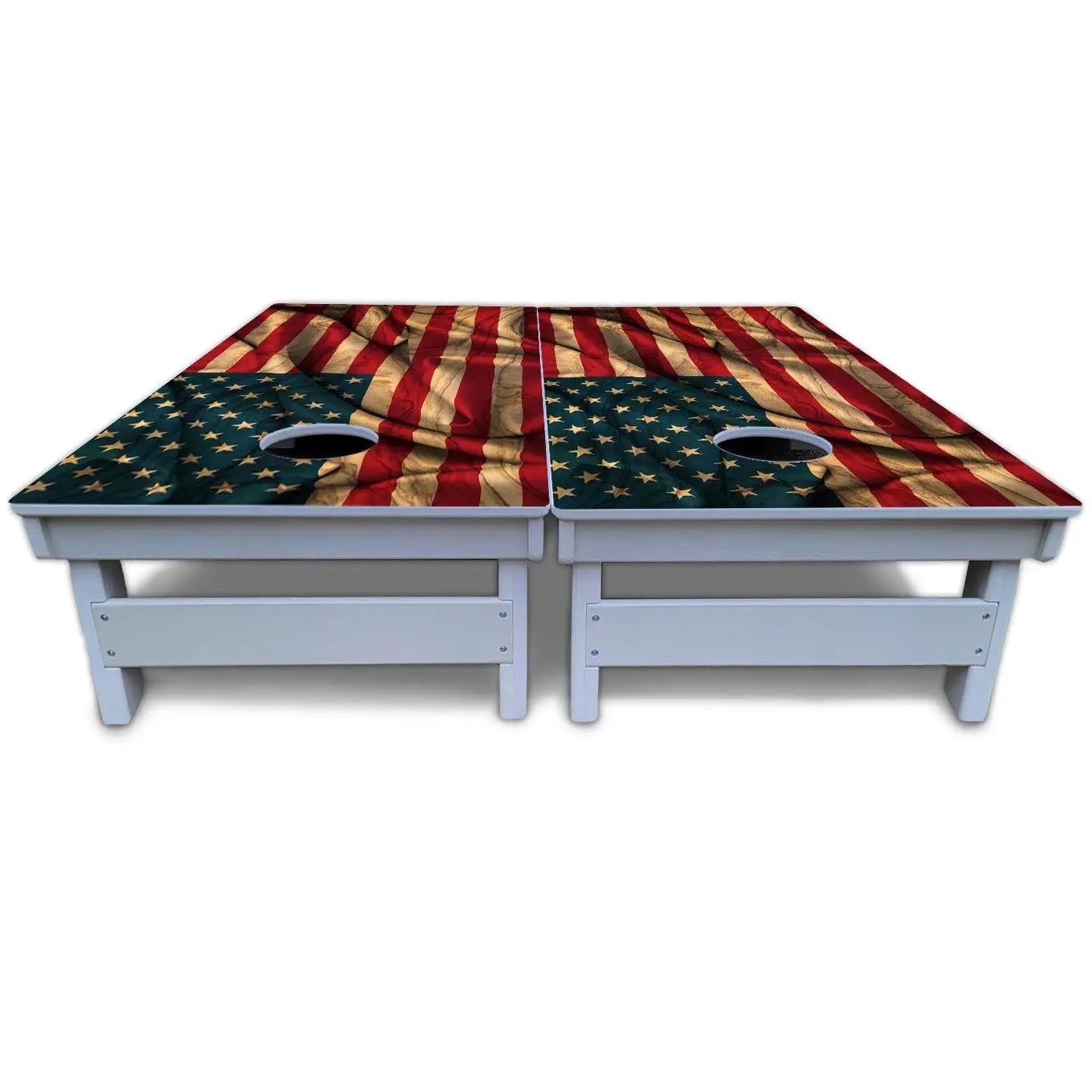 USA Wood Flag Color Cornhole Boards - All Weather Series Cornhole Solutions