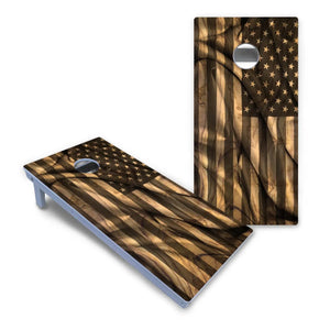 USA Wood Flag Cornhole Boards - All Weather Series Cornhole Solutions