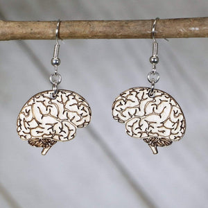 Unique Human Brain Earrings | Quirky Anatomy Jewelry