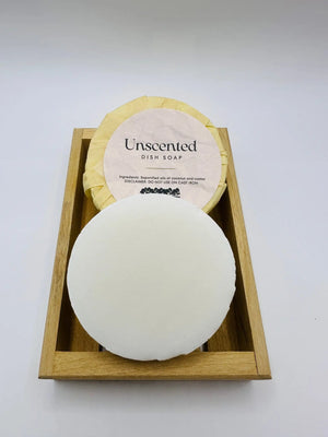 Unscented handmade solid dish soap refill