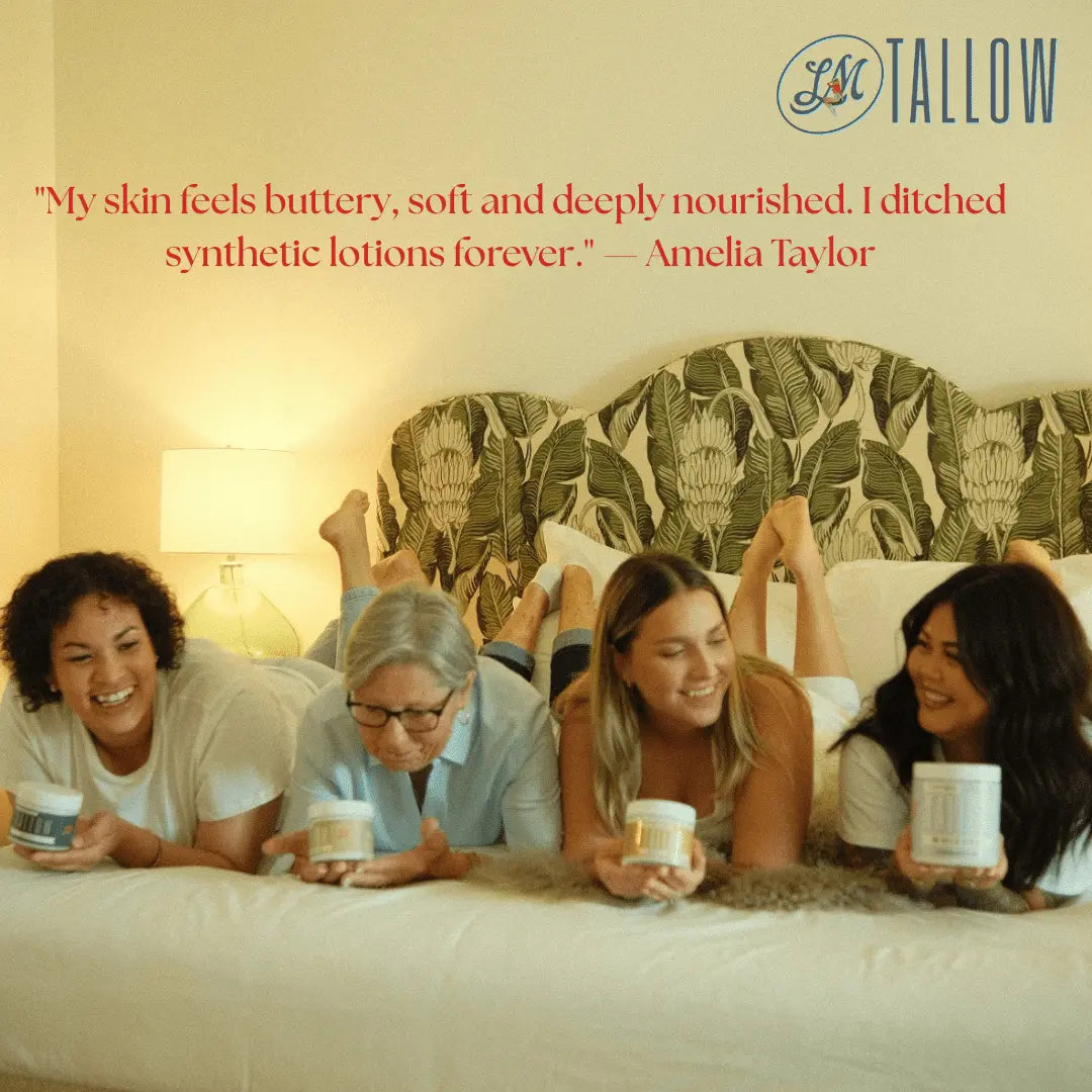 Unscented Tallow Lotion – Pure, Preservative-Free One Ingredient Moisturizer by Lady May Tallow The Lady May