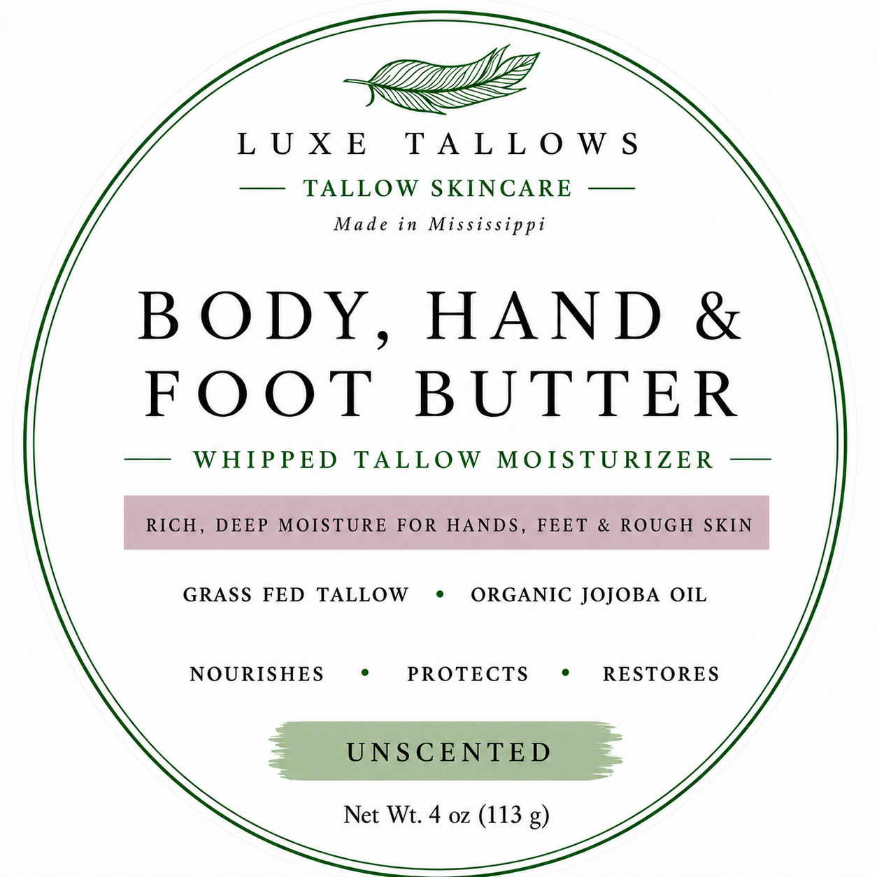 Luxe Tallows Whipped Tres Starter Collection — 3-Piece Tallow Skincare Set | 3 x 1 oz Luxe Tallows