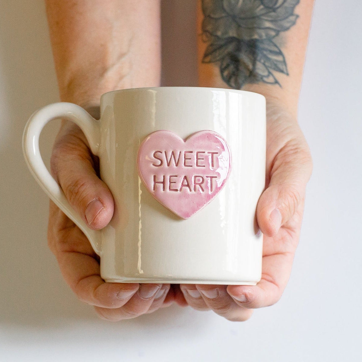 Prodigal Pottery Candy Heart Mug — product view 1