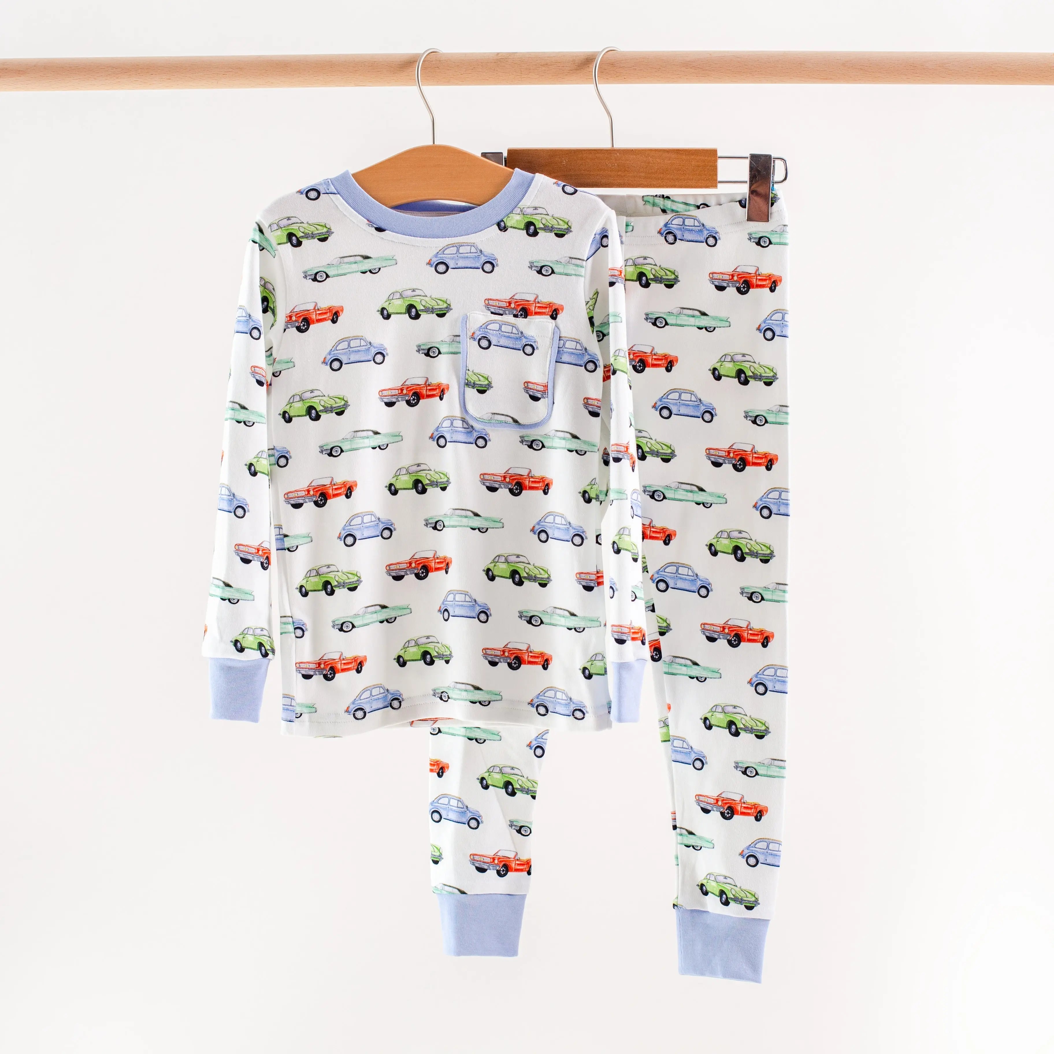 Vintage Road Trip Organic Cotton Kids Pajamas Nola Tawk