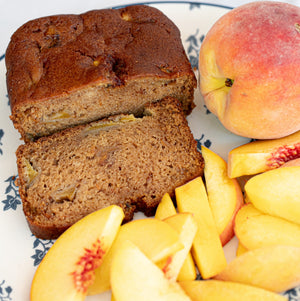 Virginia Peach Cobbler Cake - Gluten Free
