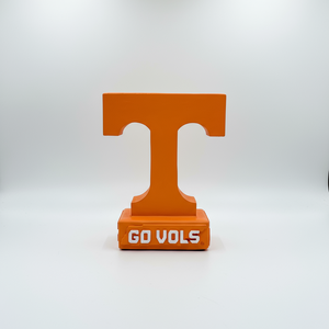 Tennessee Volunteers Power T Stone Statue for Garden, Patio, and Porch