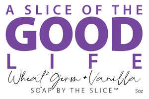 Wheat germ and vanilla scented soap slice, 5 oz.