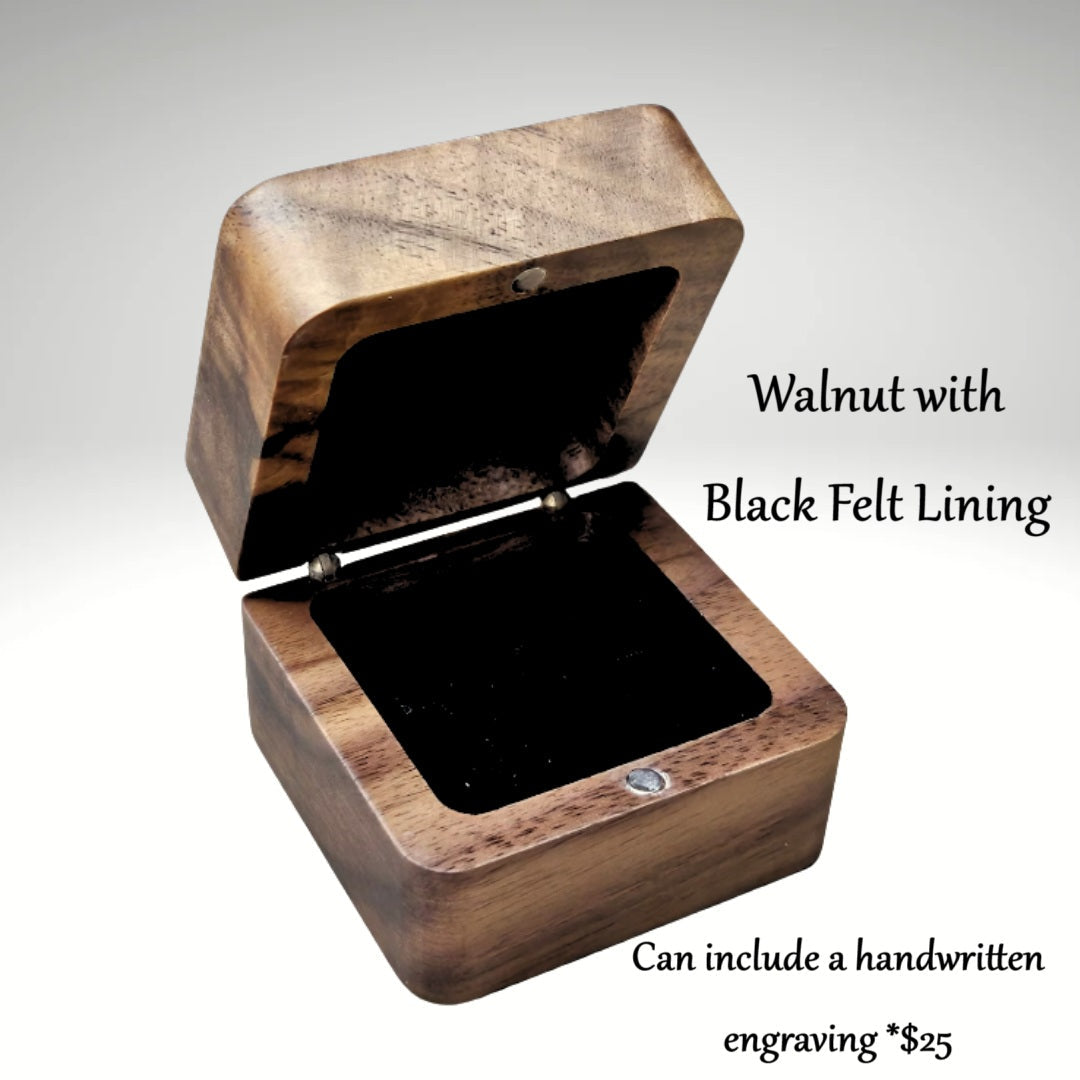 Thin Line of Love Black Ceramic Memorial Ring
