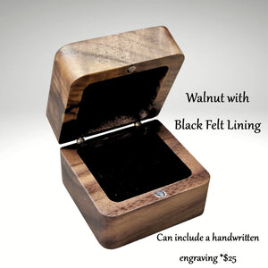 Thin Line of Love Black Ceramic Memorial Ring