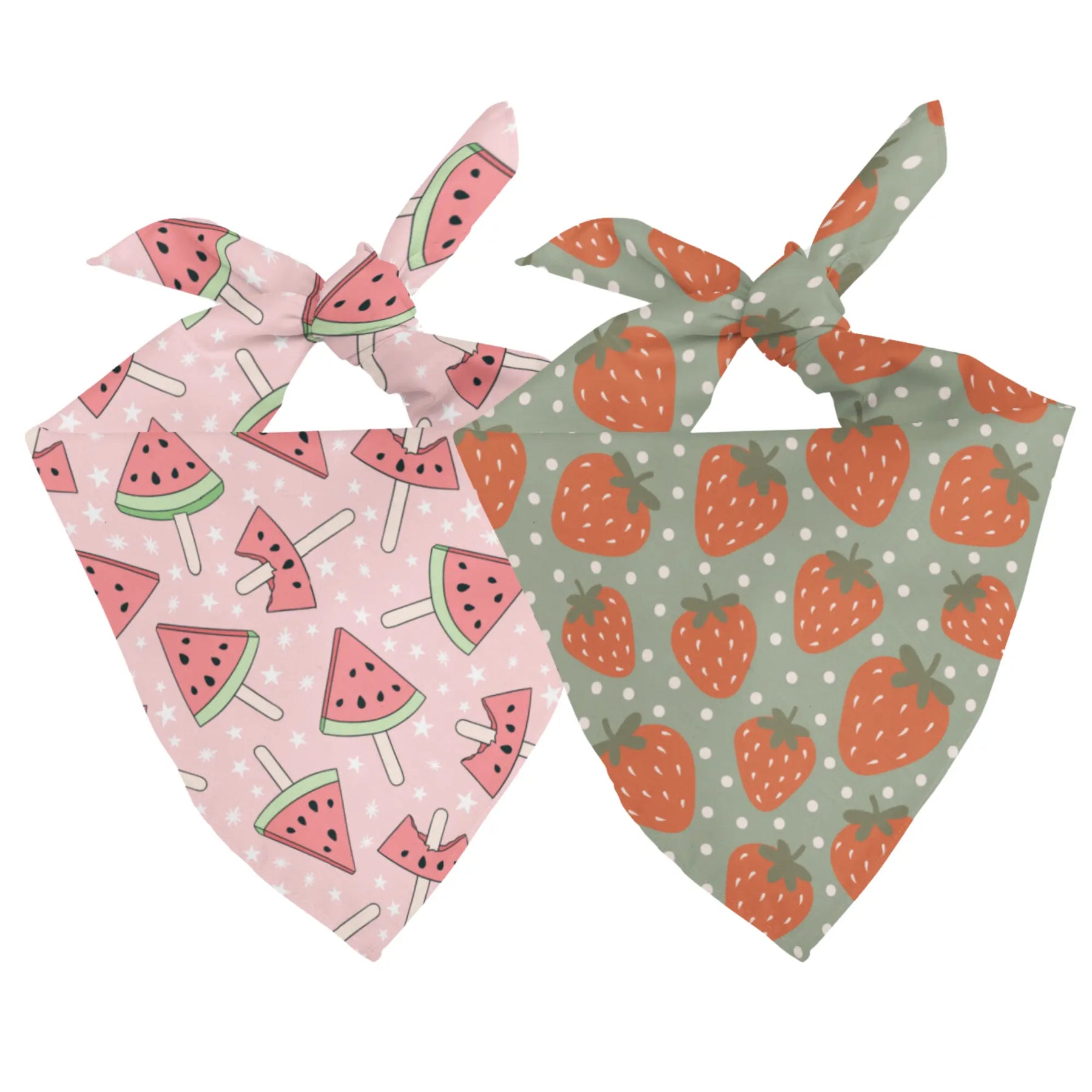 Watermelon & Strawberry Dog Bandana Dog Bandana Co.