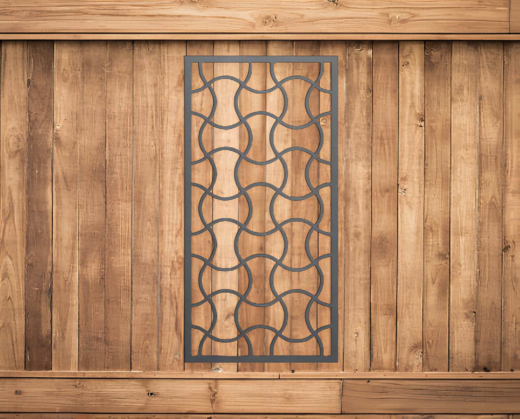 Wavy Metal Trellis/Privacy Screen