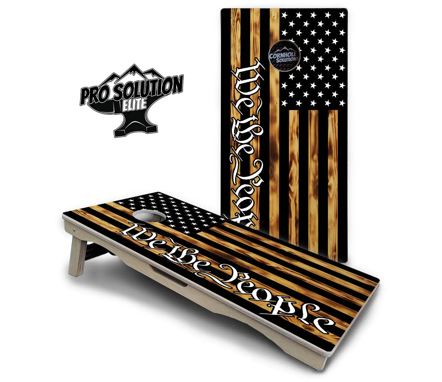 We The People USA Flag Cornhole Boards - Pro Solution Elite Series Cornhole Solutions
