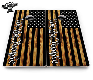 We The People USA Flag Cornhole Boards - Pro Solution Elite Series Cornhole Solutions