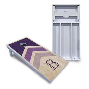 Wedding Arrows Cornhole Boards - All Weather Series - Purple Cornhole Solutions