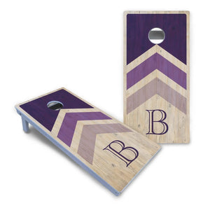 Wedding Arrows Cornhole Boards - All Weather Series - Purple Cornhole Solutions