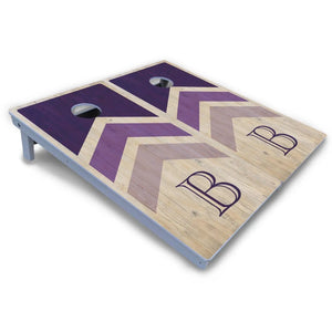 Wedding Arrows Cornhole Boards - All Weather Series - Purple Cornhole Solutions