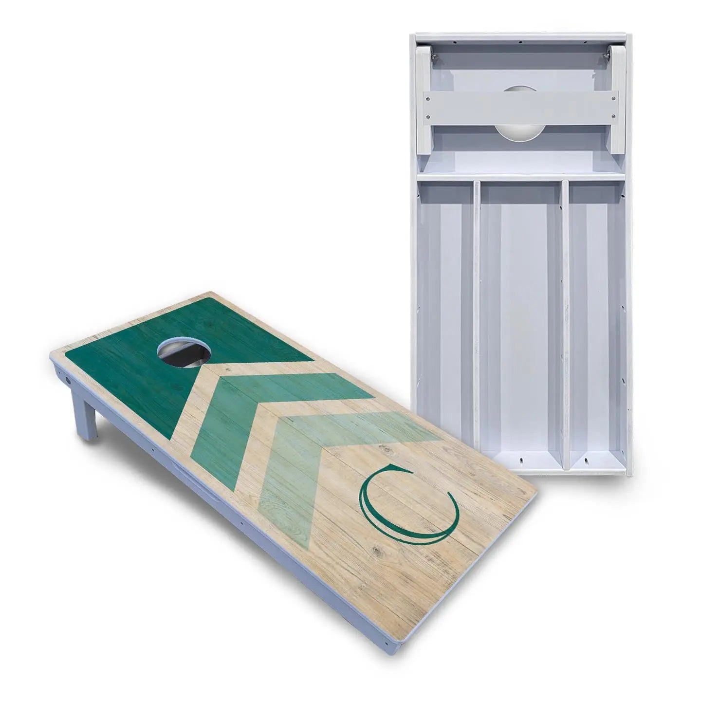 Wedding Arrows Cornhole Boards - All Weather Series - Teal Cornhole Solutions