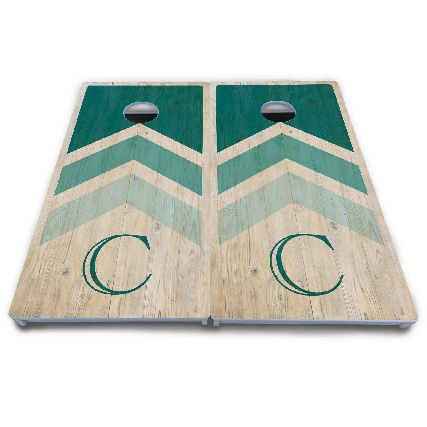 Wedding Arrows Cornhole Boards - All Weather Series - Teal Cornhole Solutions