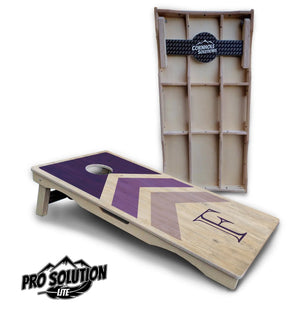 Wedding Arrows Cornhole Boards - Pro Solution Lite Series - Purple Cornhole Solutions