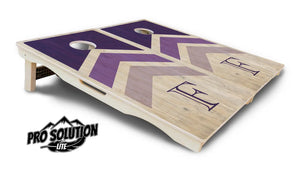 Wedding Arrows Cornhole Boards - Pro Solution Lite Series - Purple Cornhole Solutions