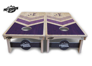 Wedding Arrows Cornhole Boards - Pro Solution Lite Series - Purple Cornhole Solutions