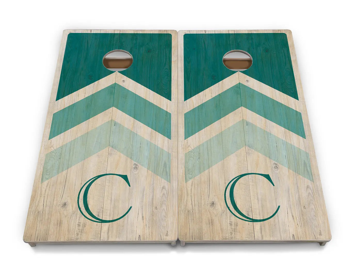 Wedding Arrows Cornhole Boards - Professional Tournament Series - Teal Cornhole Solutions