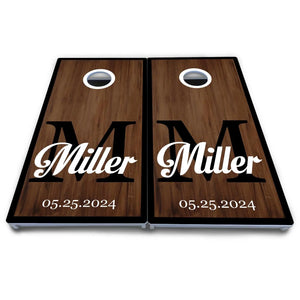 Wedding Letter Name Cornhole Boards - All Weather Series Cornhole Solutions