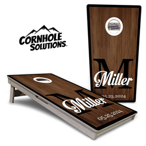 Wedding Name Letter Cornhole Boards - Professional Tournament Series Cornhole Solutions