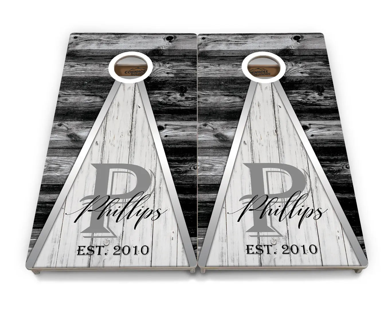 Wedding Triangle Cornhole Boards - Professional Tournament Series Cornhole Solutions