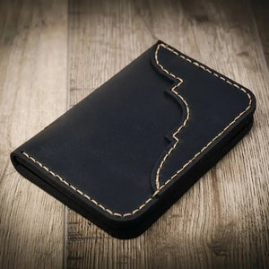 Western Vertical Wallet Bull Sheath Leather