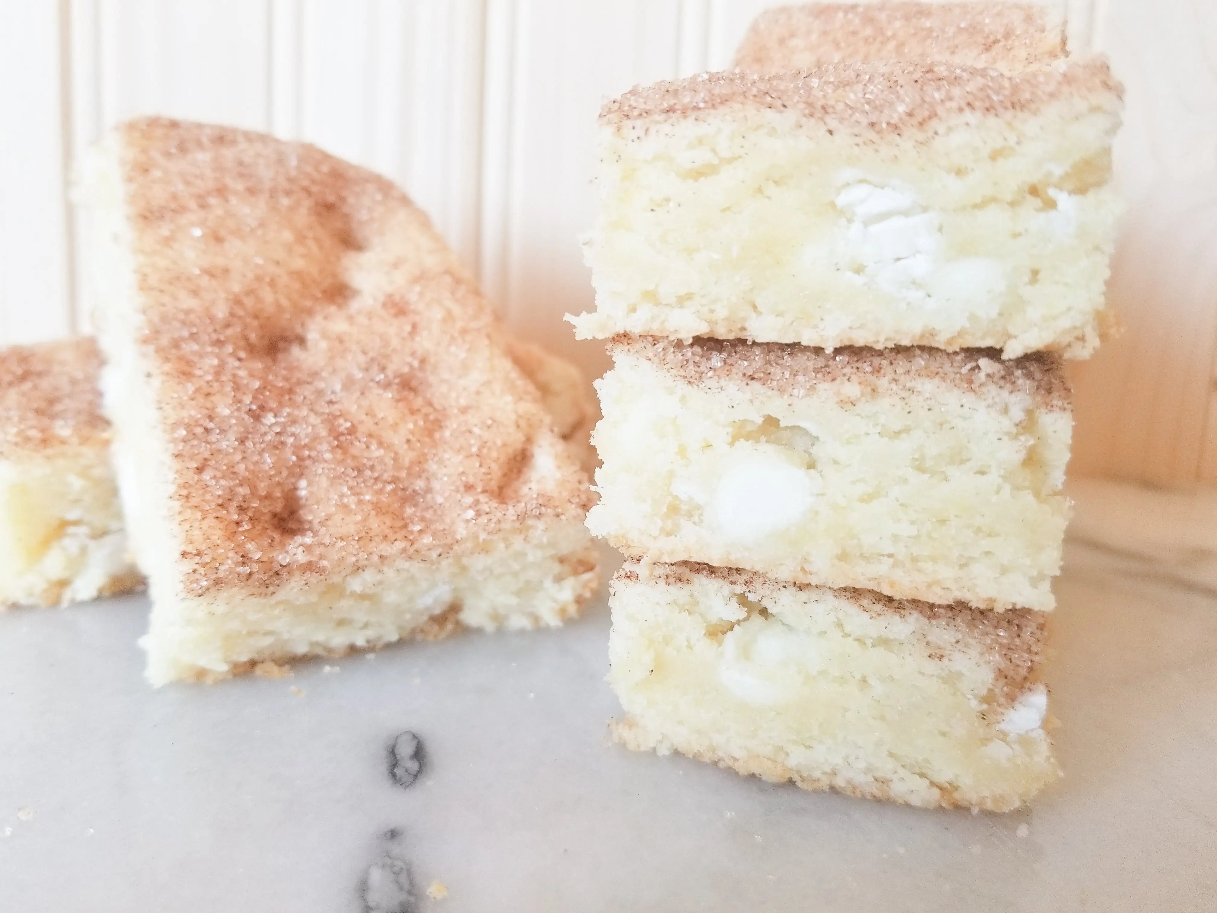 White Chocolate Snickerdoodle Blondies Let's Get Baked Artisan Desserts