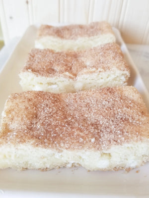 White Chocolate Snickerdoodle Blondies Let's Get Baked Artisan Desserts
