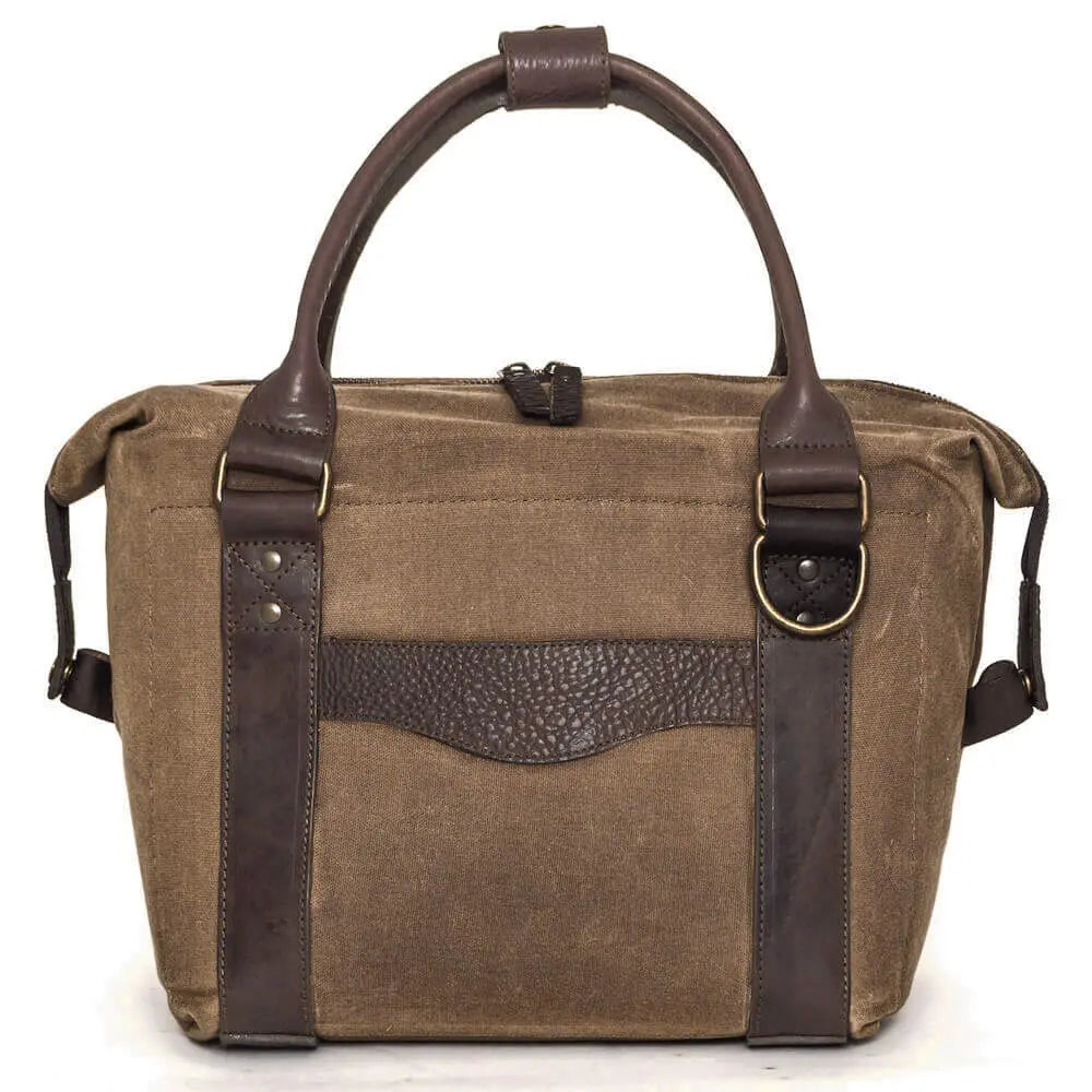 White Wing Waxed Canvas Cooler Mission Mercantile Leather Goods