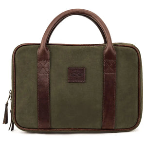 White Wing Waxed Canvas Deluxe Pistol Case Mission Mercantile Leather Goods