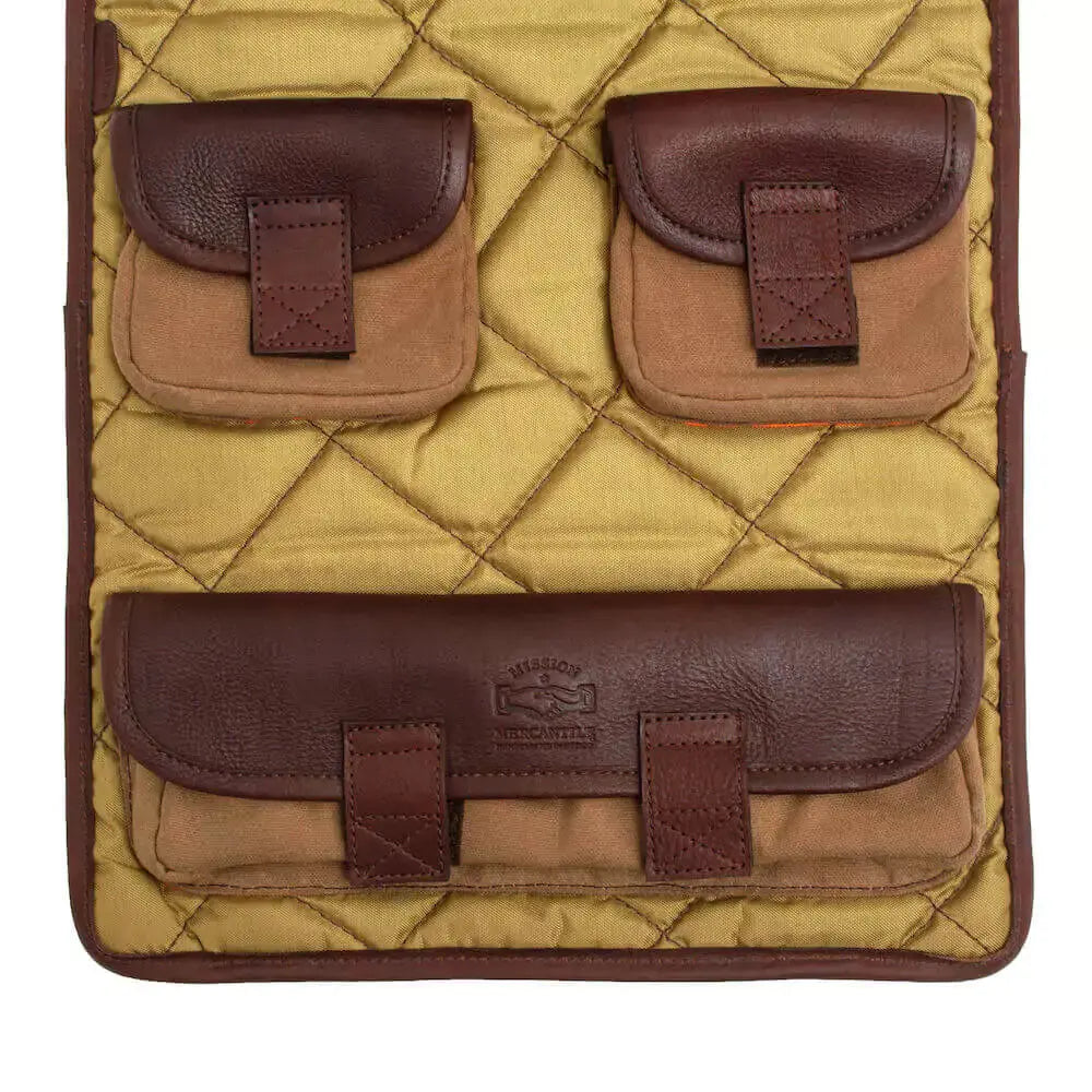 White Wing Waxed Canvas Gun Cleaning Mat Mission Mercantile Leather Goods