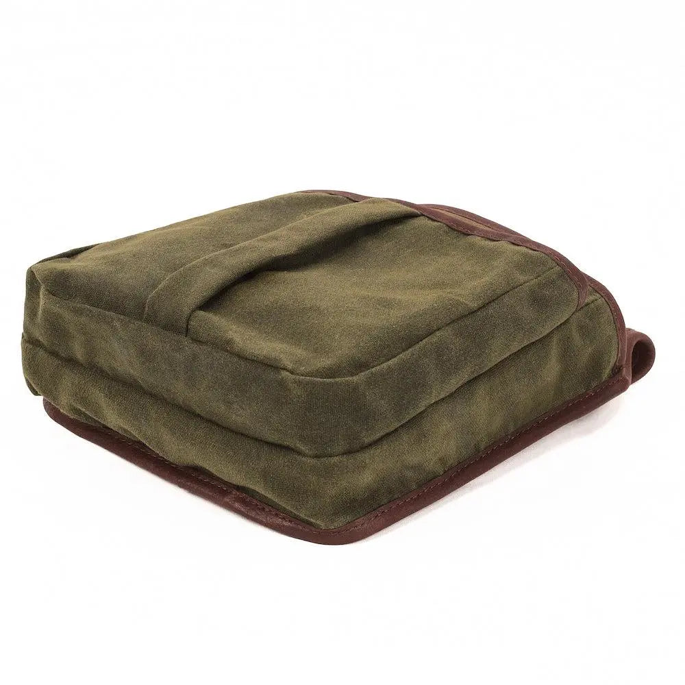 White Wing Waxed Canvas Hunting Double Belt Pouch Mission Mercantile Leather Goods