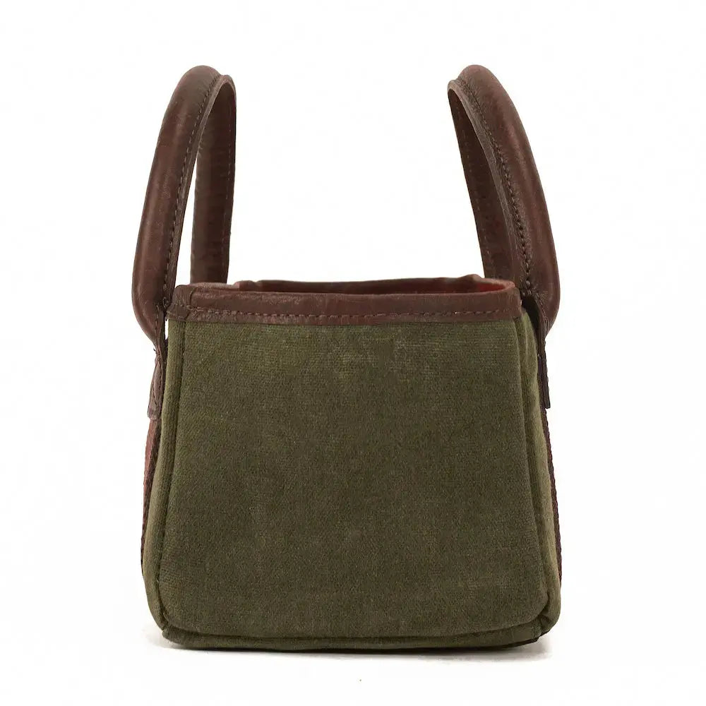 White Wing Waxed Canvas Hunting Four Box Shell Carrier Mission Mercantile Leather Goods