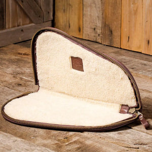 White Wing Waxed Canvas Hunting Pistol Case Mission Mercantile Leather Goods