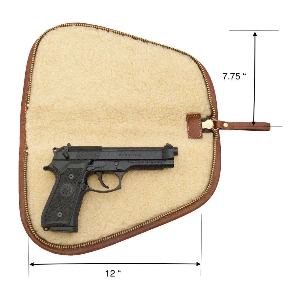 White Wing Waxed Canvas Hunting Pistol Case Mission Mercantile Leather Goods