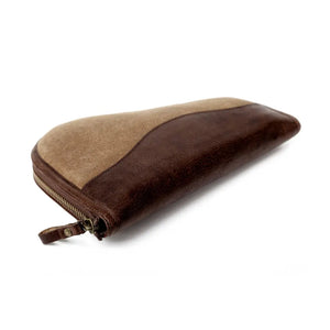 White Wing Waxed Canvas Hunting Pistol Case Mission Mercantile Leather Goods