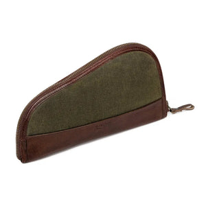 White Wing Waxed Canvas Hunting Pistol Case Mission Mercantile Leather Goods
