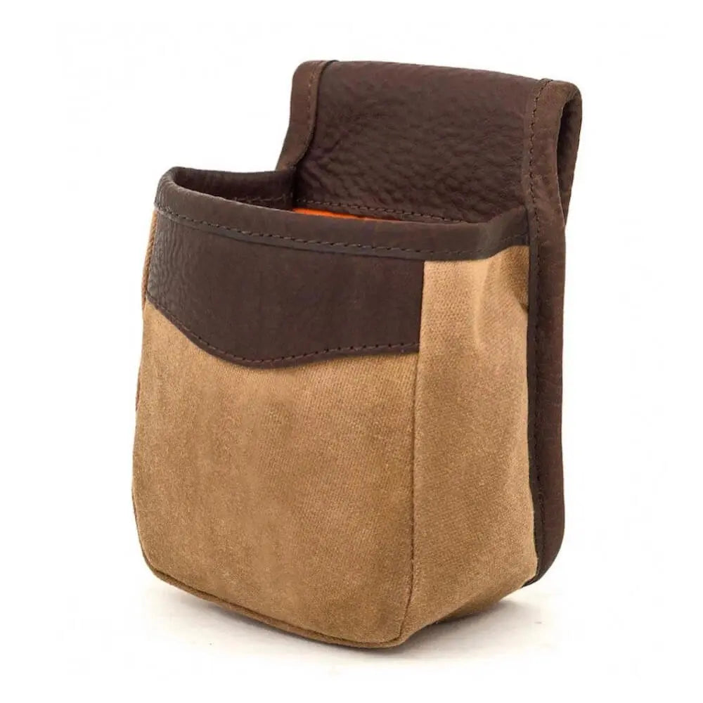 White Wing Waxed Canvas Hunting Single Belt Pouch Mission Mercantile Leather Goods