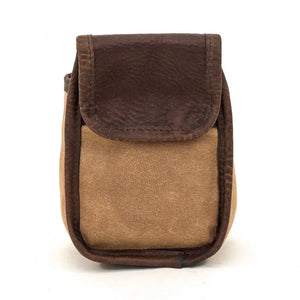 White Wing Waxed Canvas Hunting Single Belt Pouch Mission Mercantile Leather Goods