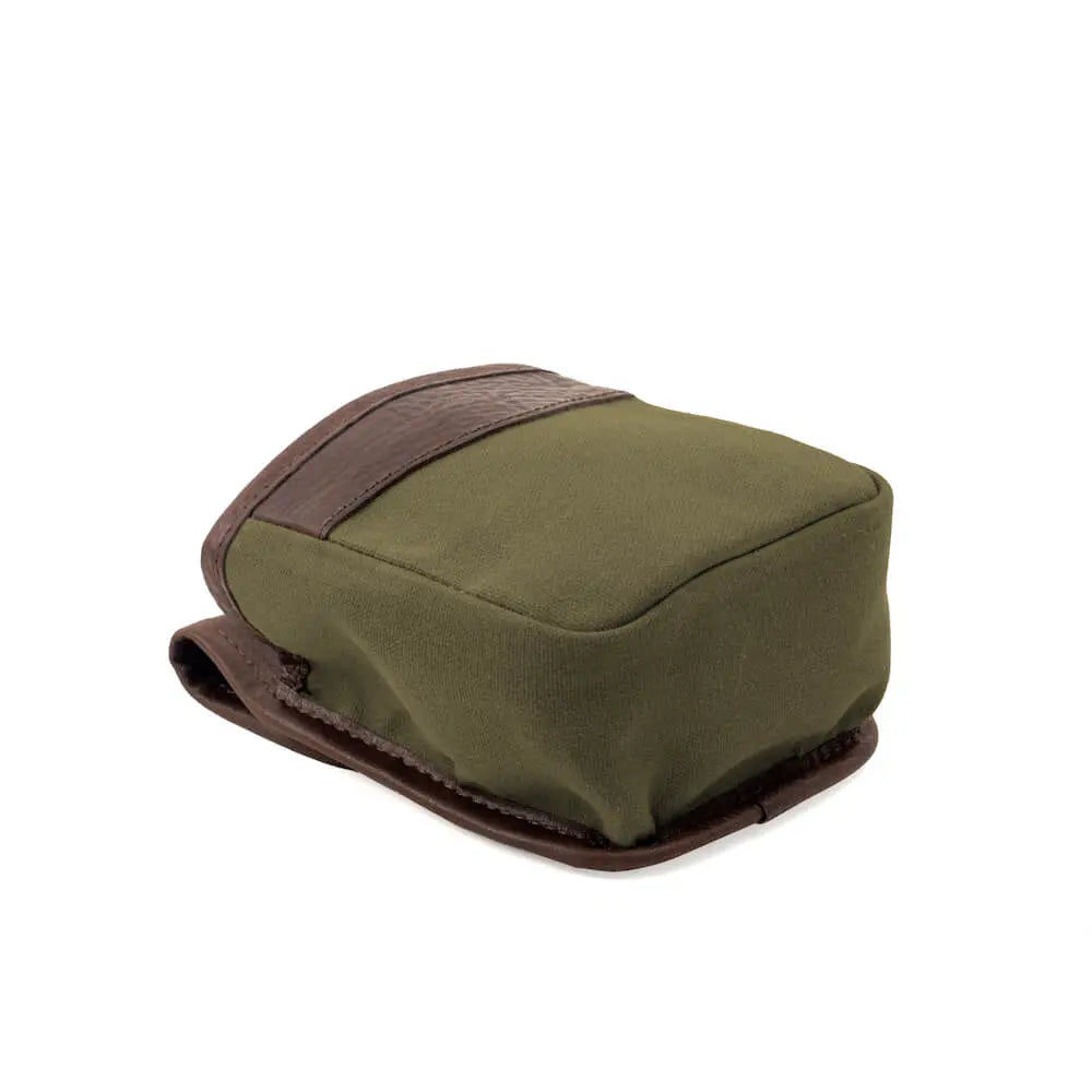 White Wing Waxed Canvas Hunting Single Belt Pouch Mission Mercantile Leather Goods
