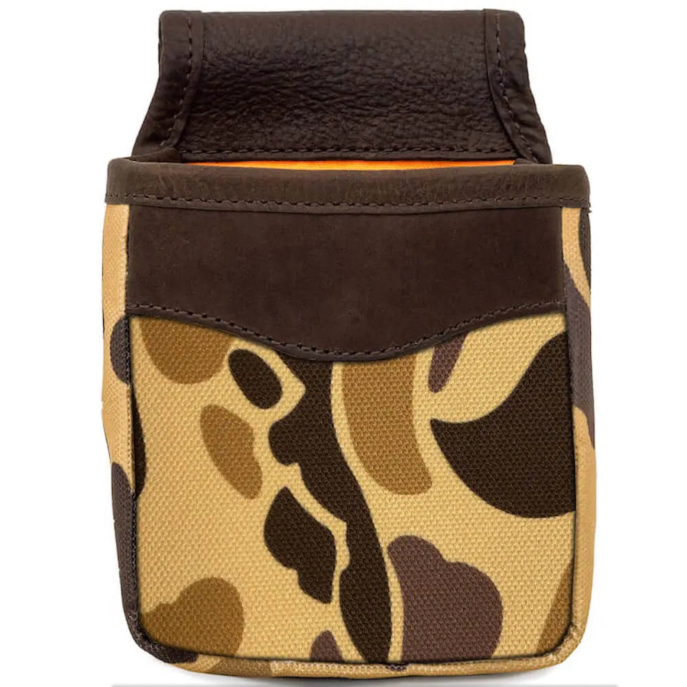 White Wing Waxed Canvas Hunting Single Belt Pouch Mission Mercantile Leather Goods