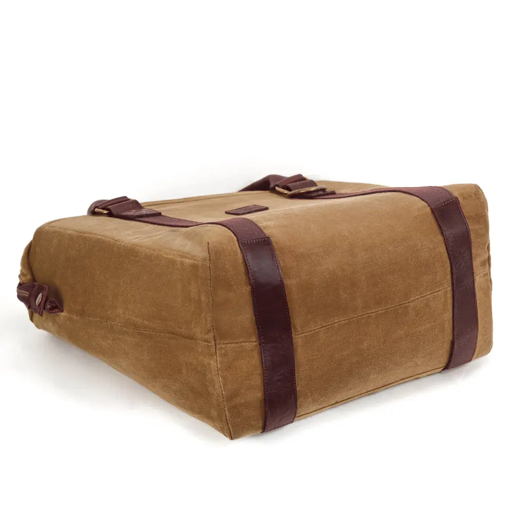 White Wing Waxed Canvas Large Cooler Mission Mercantile Leather Goods