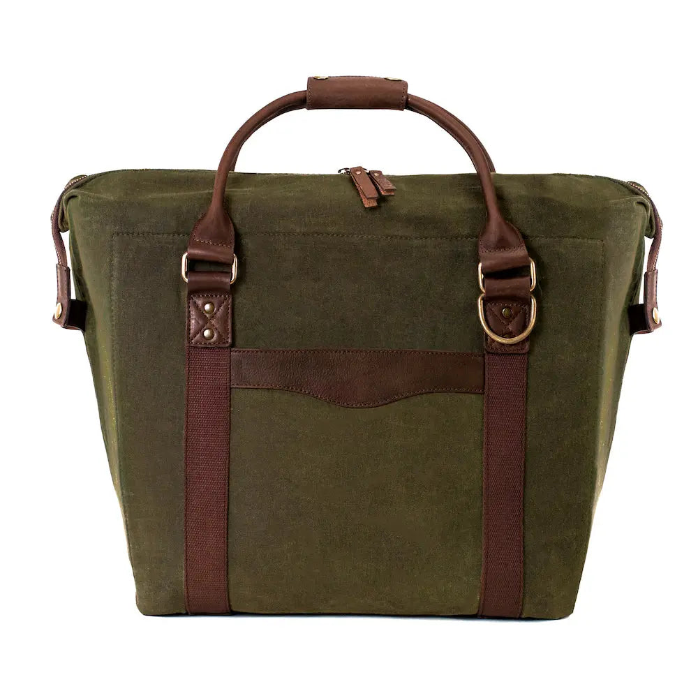 White Wing Waxed Canvas Large Cooler Mission Mercantile Leather Goods