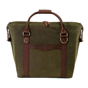 White Wing Waxed Canvas Large Cooler Mission Mercantile Leather Goods