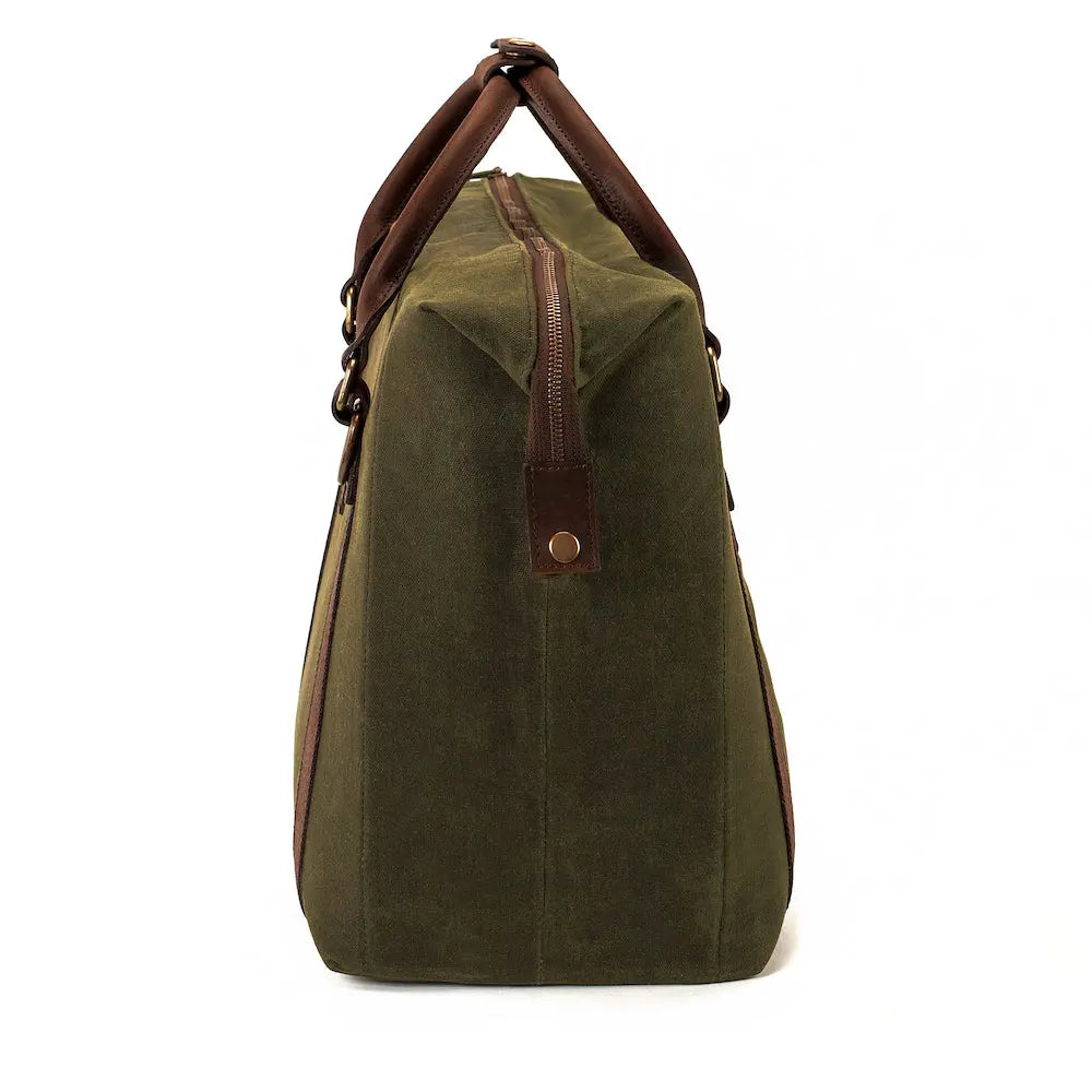 White Wing Waxed Canvas Large Cooler Mission Mercantile Leather Goods