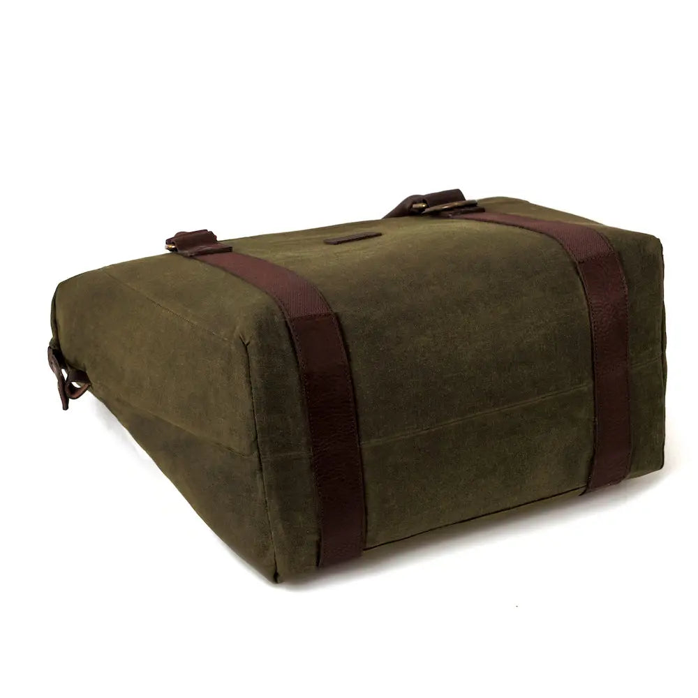 White Wing Waxed Canvas Large Cooler Mission Mercantile Leather Goods
